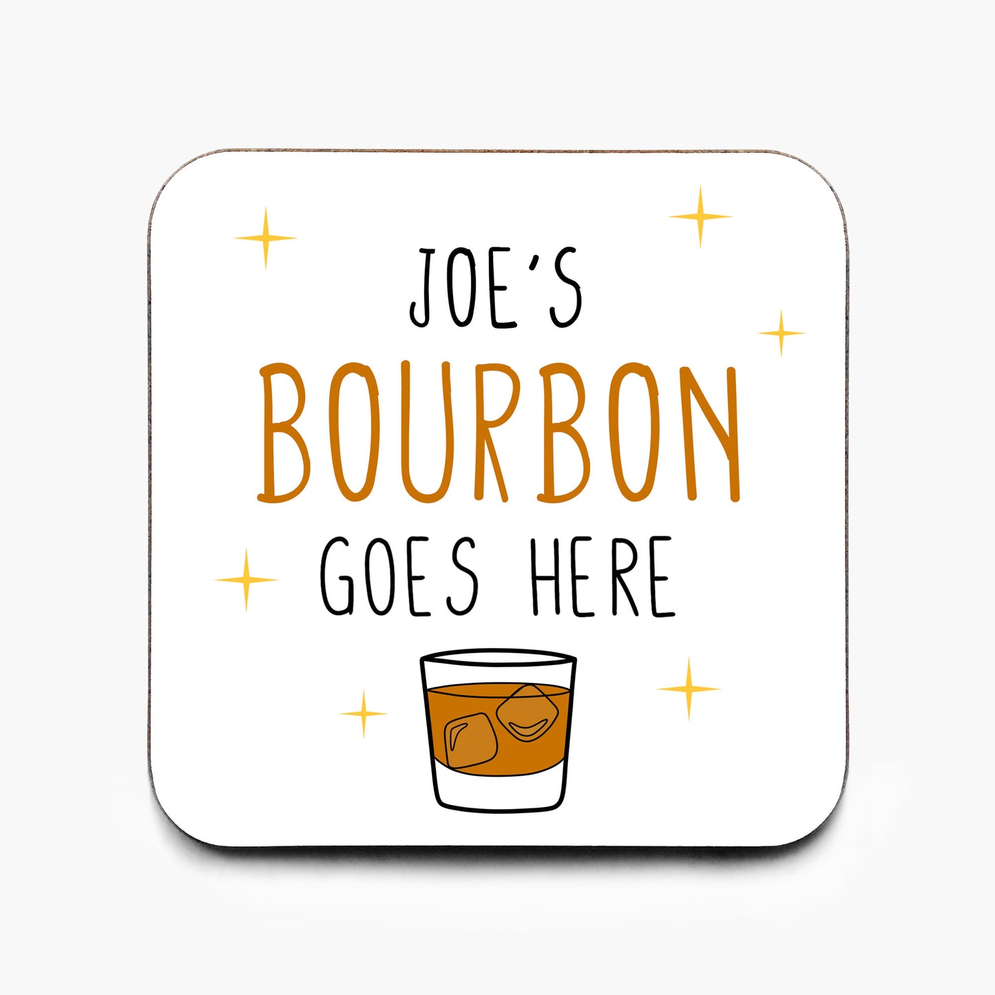 Personalised Bourbon Coaster