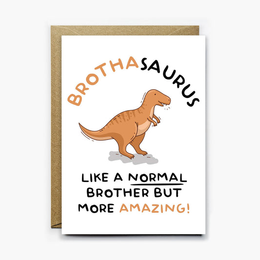 Brother Dinosaur Card