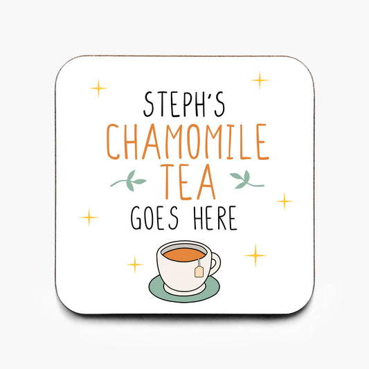 Personalised Chamomile Tea Coaster