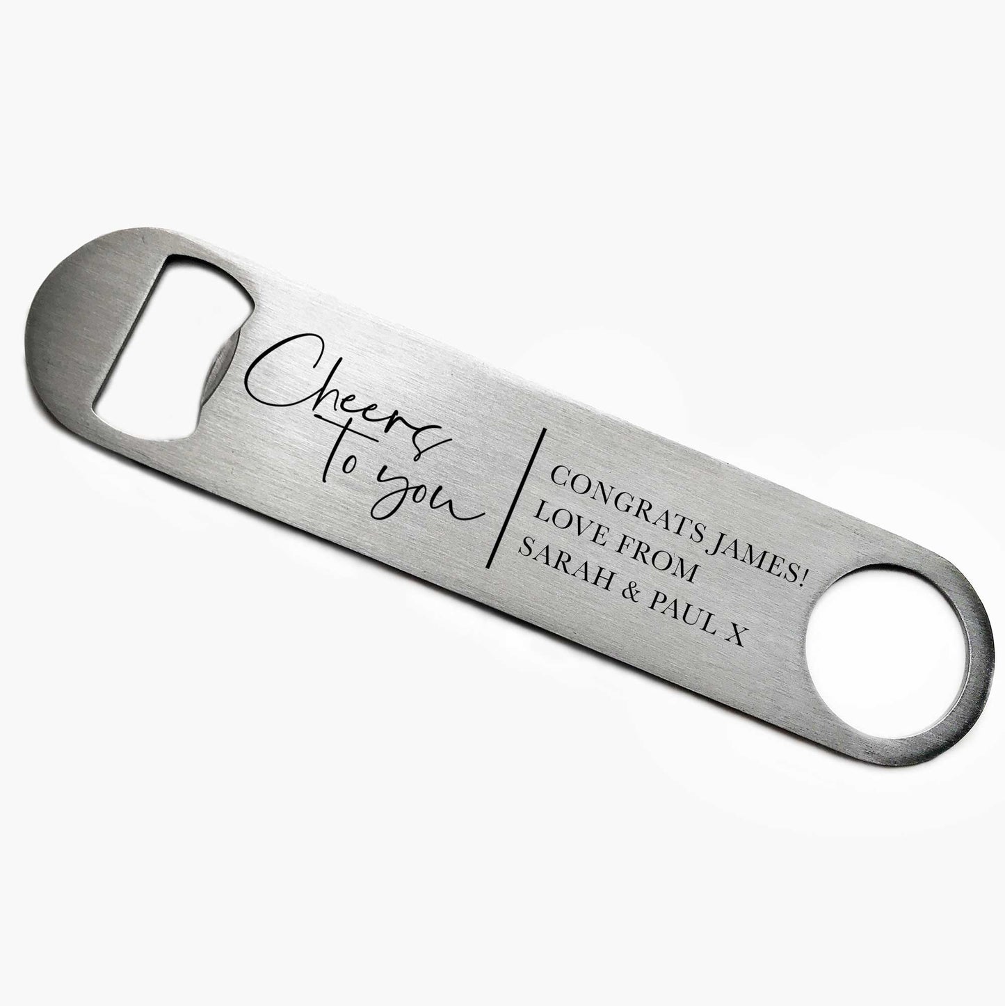 Personalised Cheers To You Bottle Opener