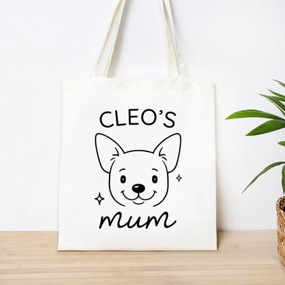 Personalised Chihuahua Mum Tote Bag