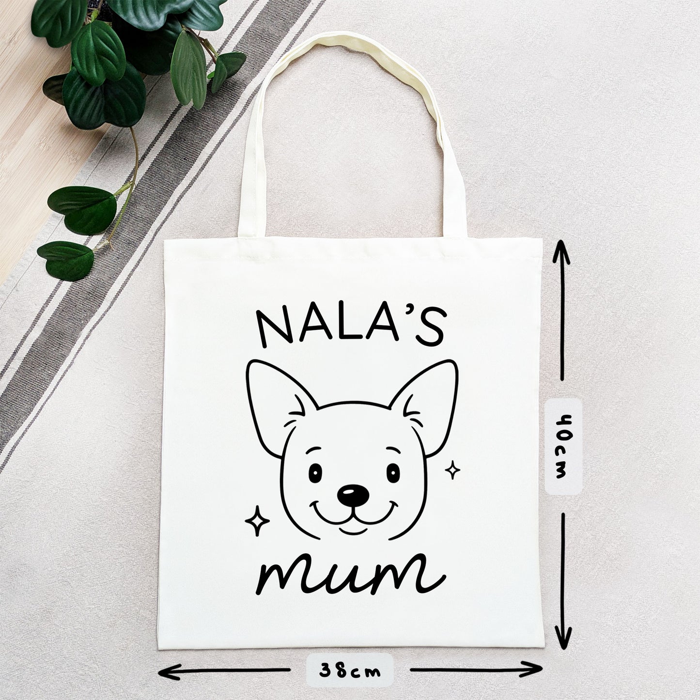 Personalised Chihuahua Mum Tote Bag
