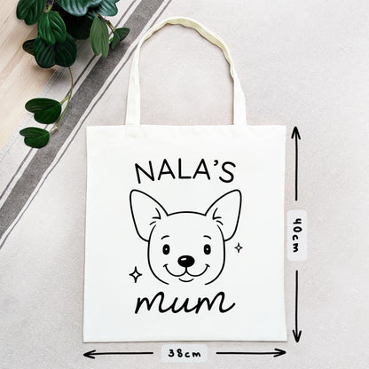 Personalised Chihuahua Mum Tote Bag