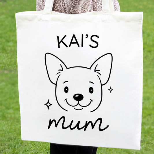 Personalised Chihuahua Mum Tote Bag