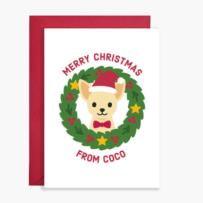 Personalised Chihuahua Christmas Card