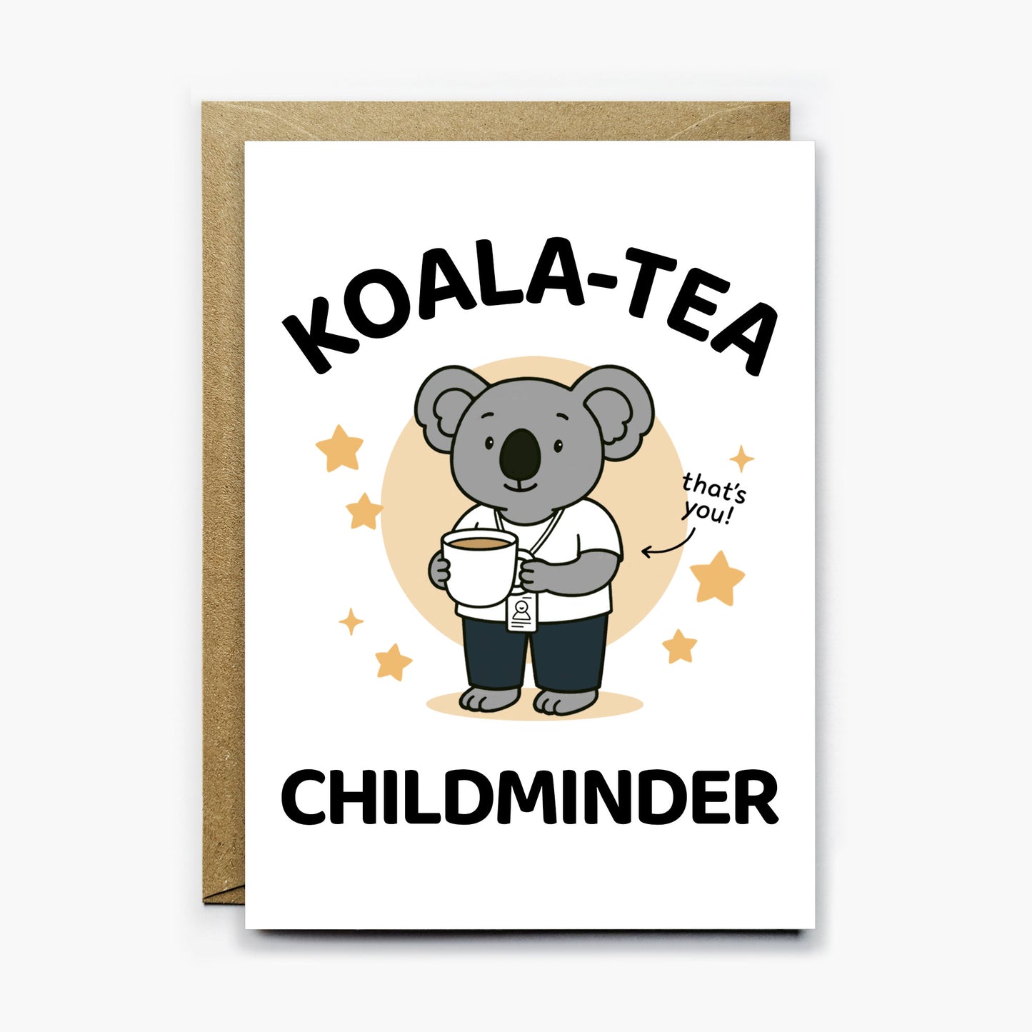 Koala Tea Childminder Card