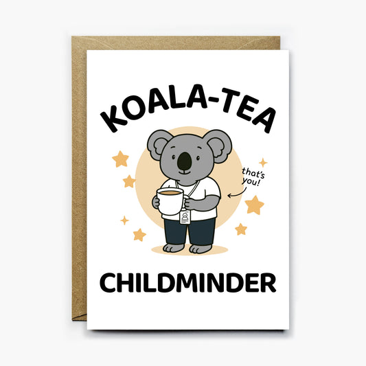 Koala Tea Childminder Card