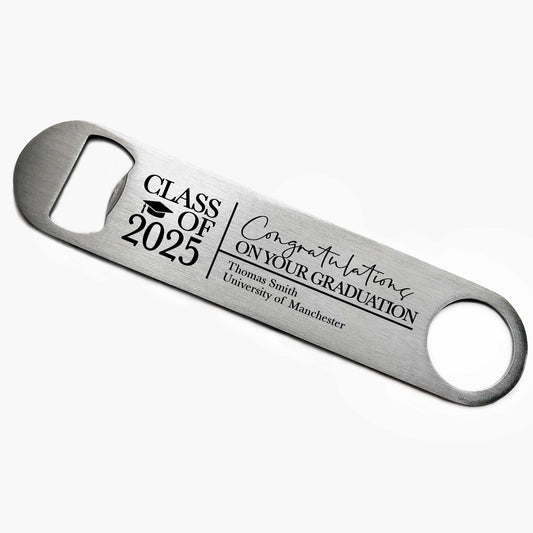 Personalised Class of 2025 Graduation Bottle Opener