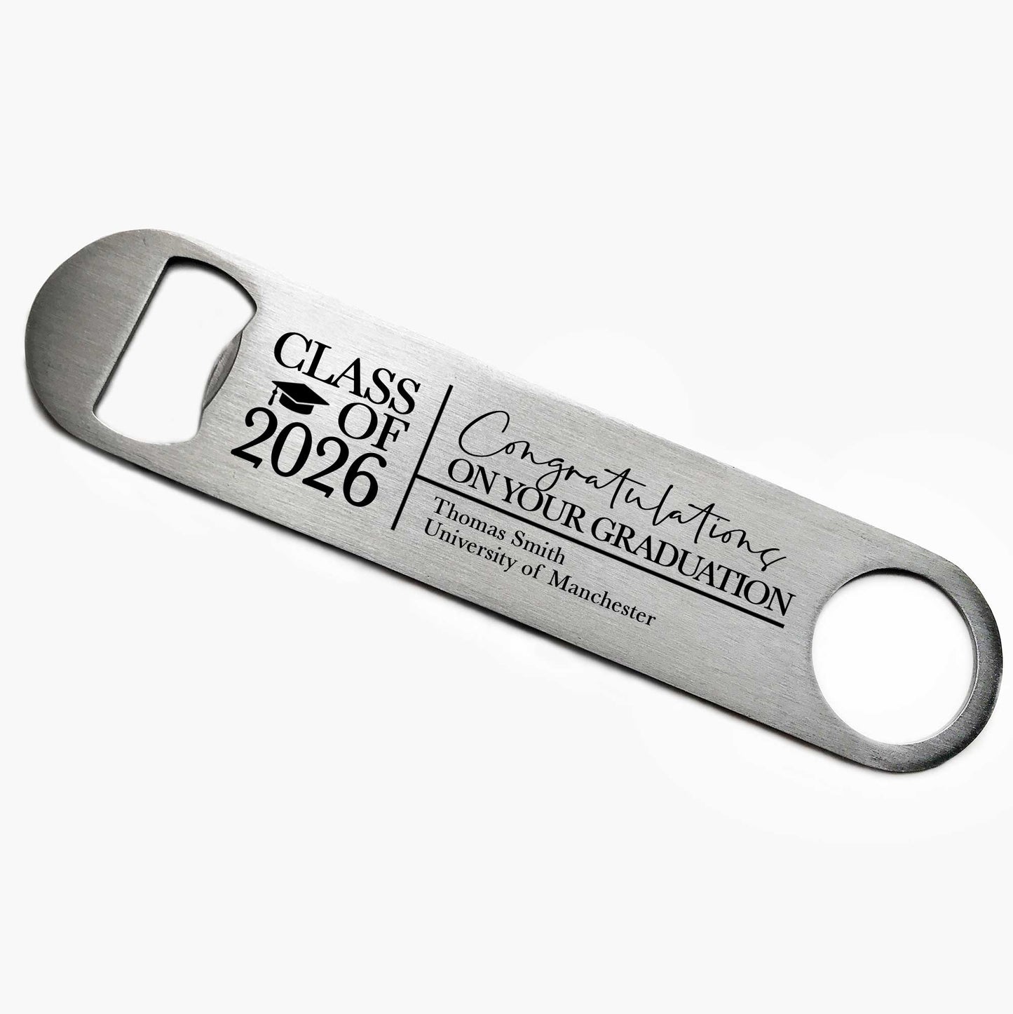 Personalised Class of 2026 Graduation Bottle Opener