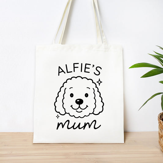 Personalised Dog Mum Tote Bag