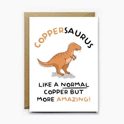 Copper Dinosaur Card