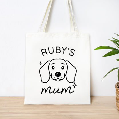 Personalised Dachshund Mum Tote Bag
