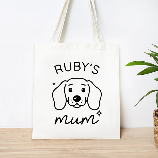 Personalised Dachshund Mum Tote Bag