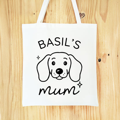 Personalised Dachshund Mum Tote Bag