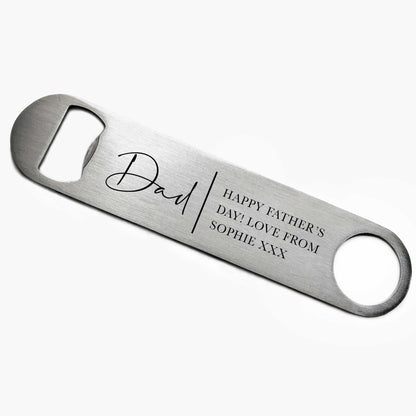Personalised Bottle Opener For Dad