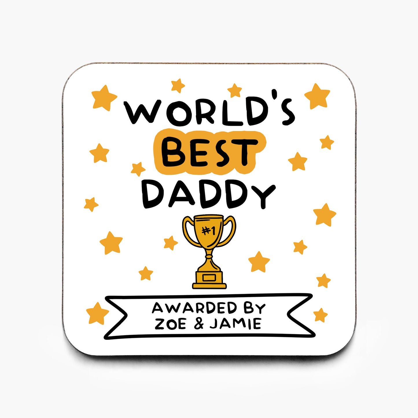 Personalised World's Best Daddy Coaster