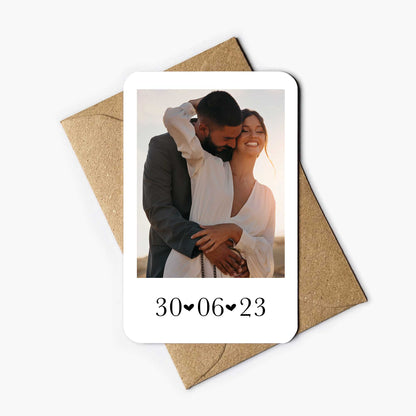 Personalised Photo & Date Wallet Card