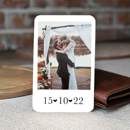 Personalised Photo & Date Wallet Card