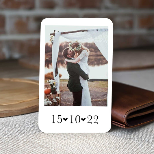 Personalised Photo & Date Wallet Card