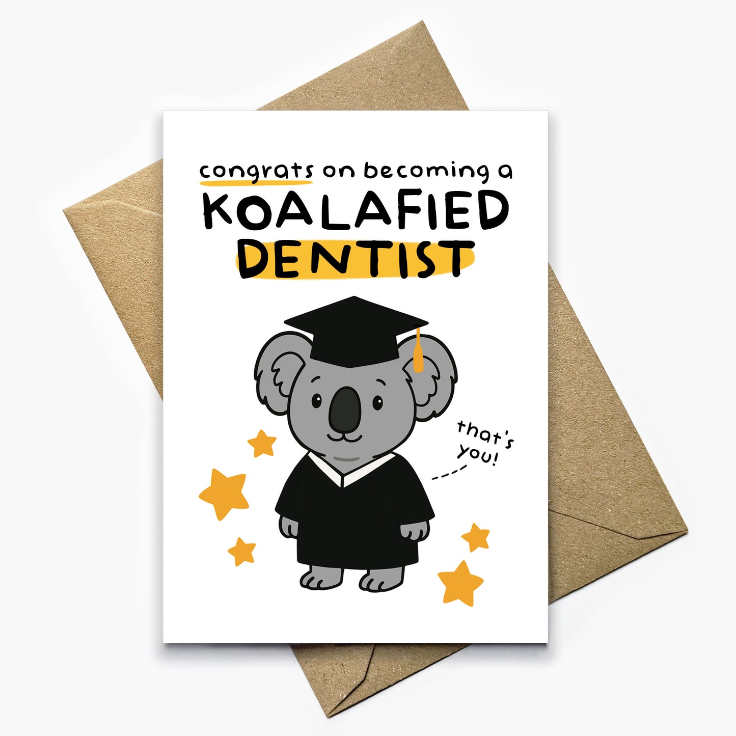 Koalafied Dentist Card