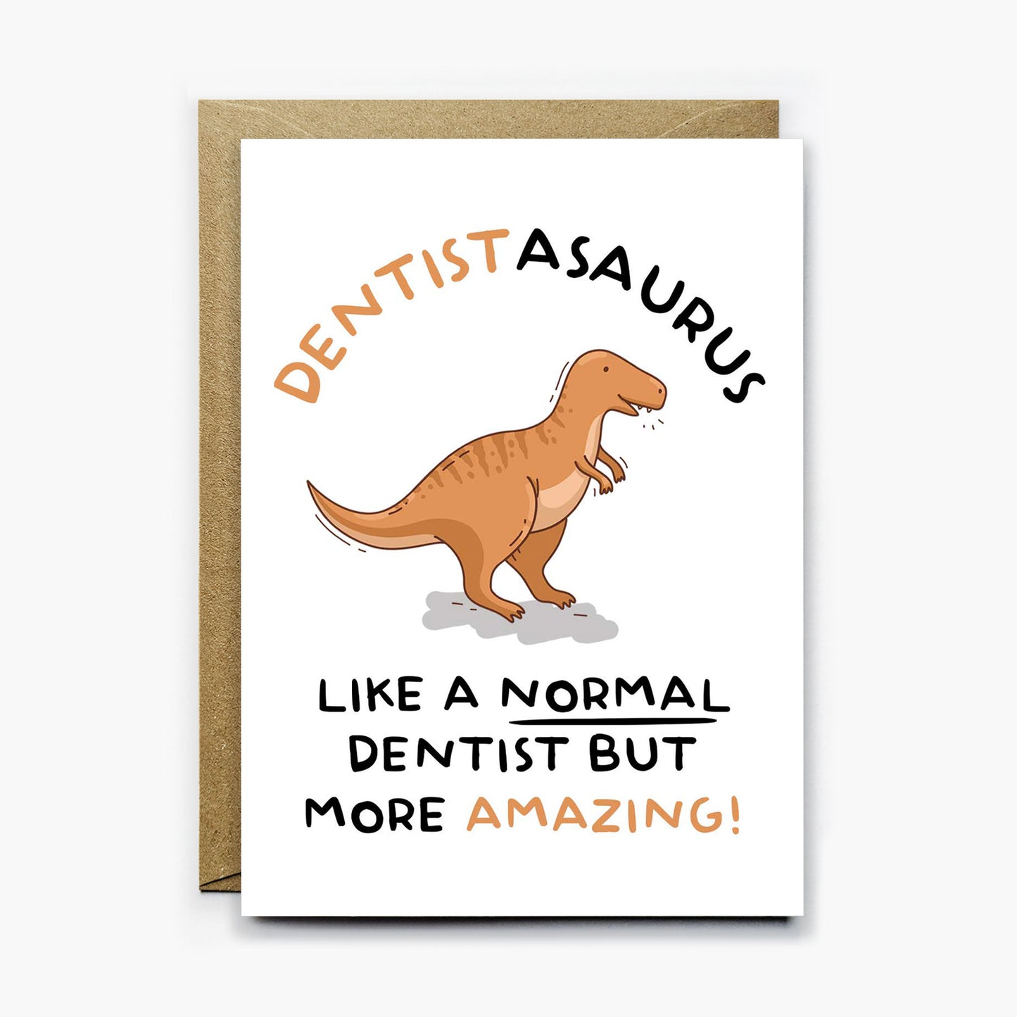 Dentist Dinosaur Card