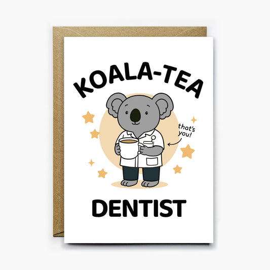 Koala Tea Dentist Card