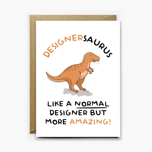 Designer Dinosaur Card