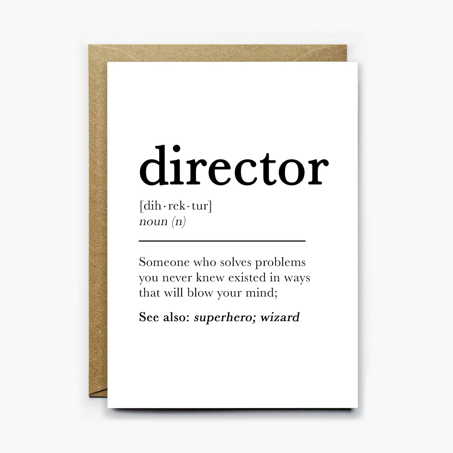 Director Definition Card