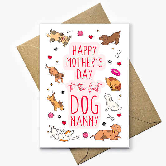Dog Nanny Mother's Day Card