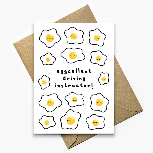 Eggcellent Driving Instructor Card