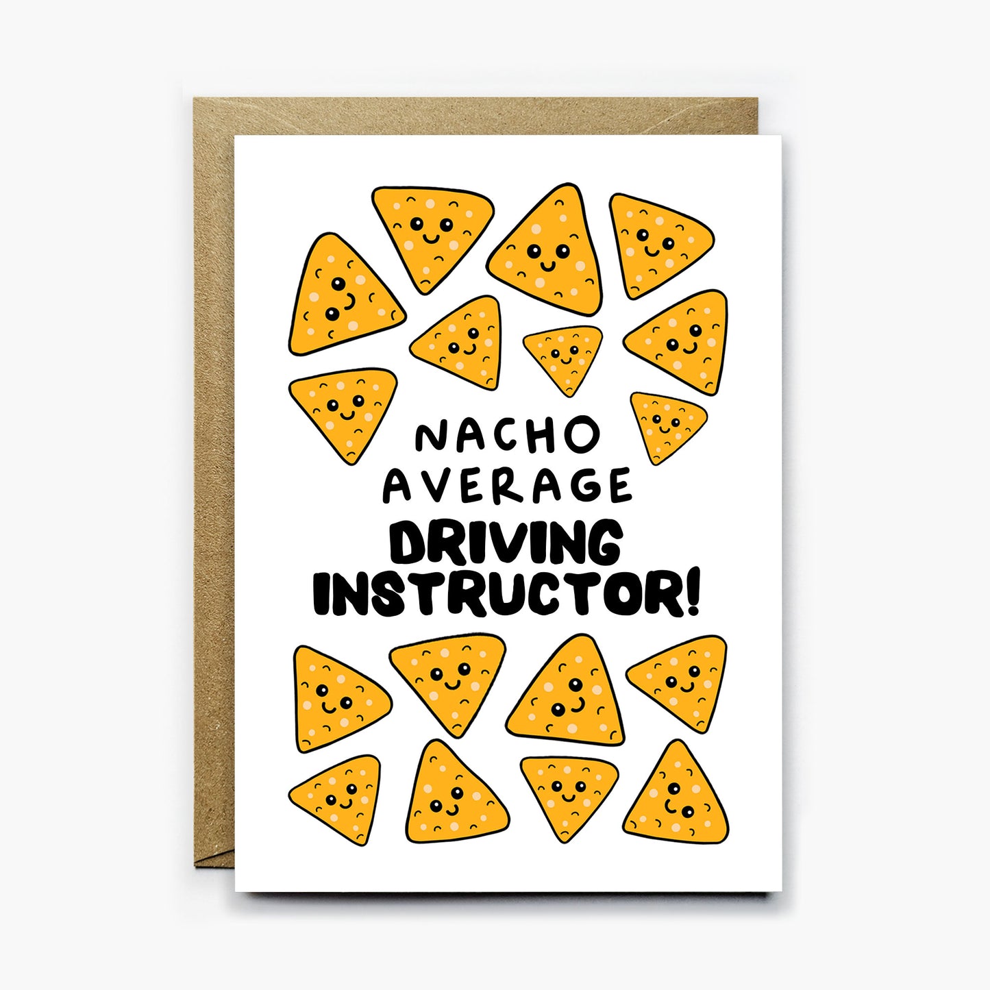 Nacho Average Driving Instructor Card
