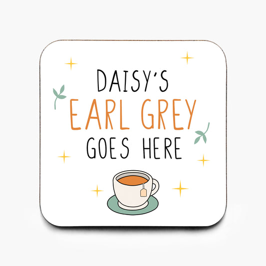 Personalised Earl Grey Coaster