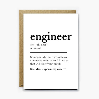 Engineer Definition Card