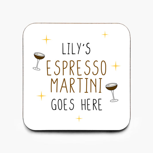 Personalised Espresso Martini Coaster