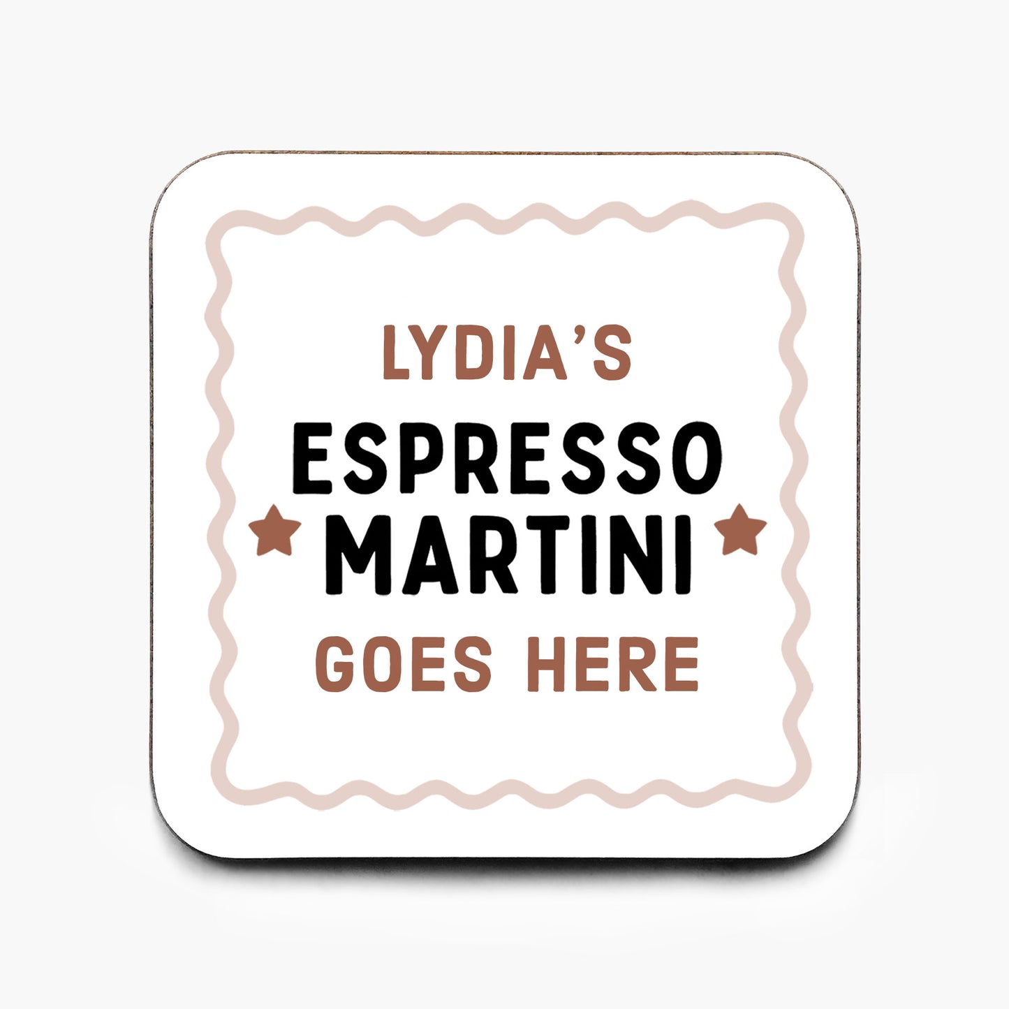 Personalised Espresso Martini Coaster