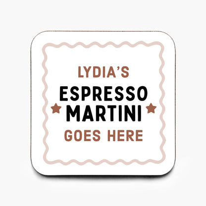 Personalised Espresso Martini Coaster