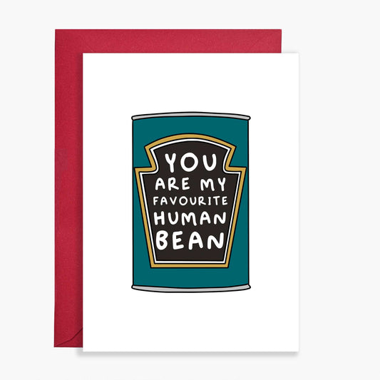 Favourite Human Bean Card