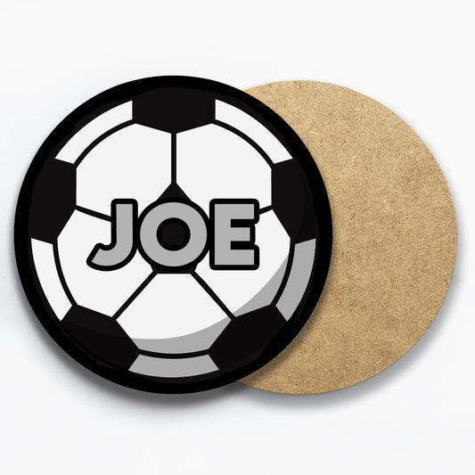 Personalised Football Name Coaster
