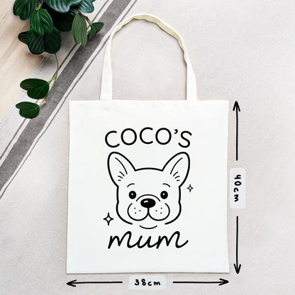 Personalised Frenchie Mum Tote Bag