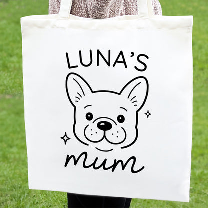 Personalised Frenchie Mum Tote Bag