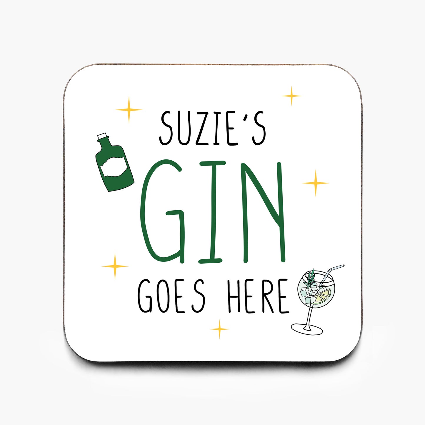 Personalised Gin Coaster