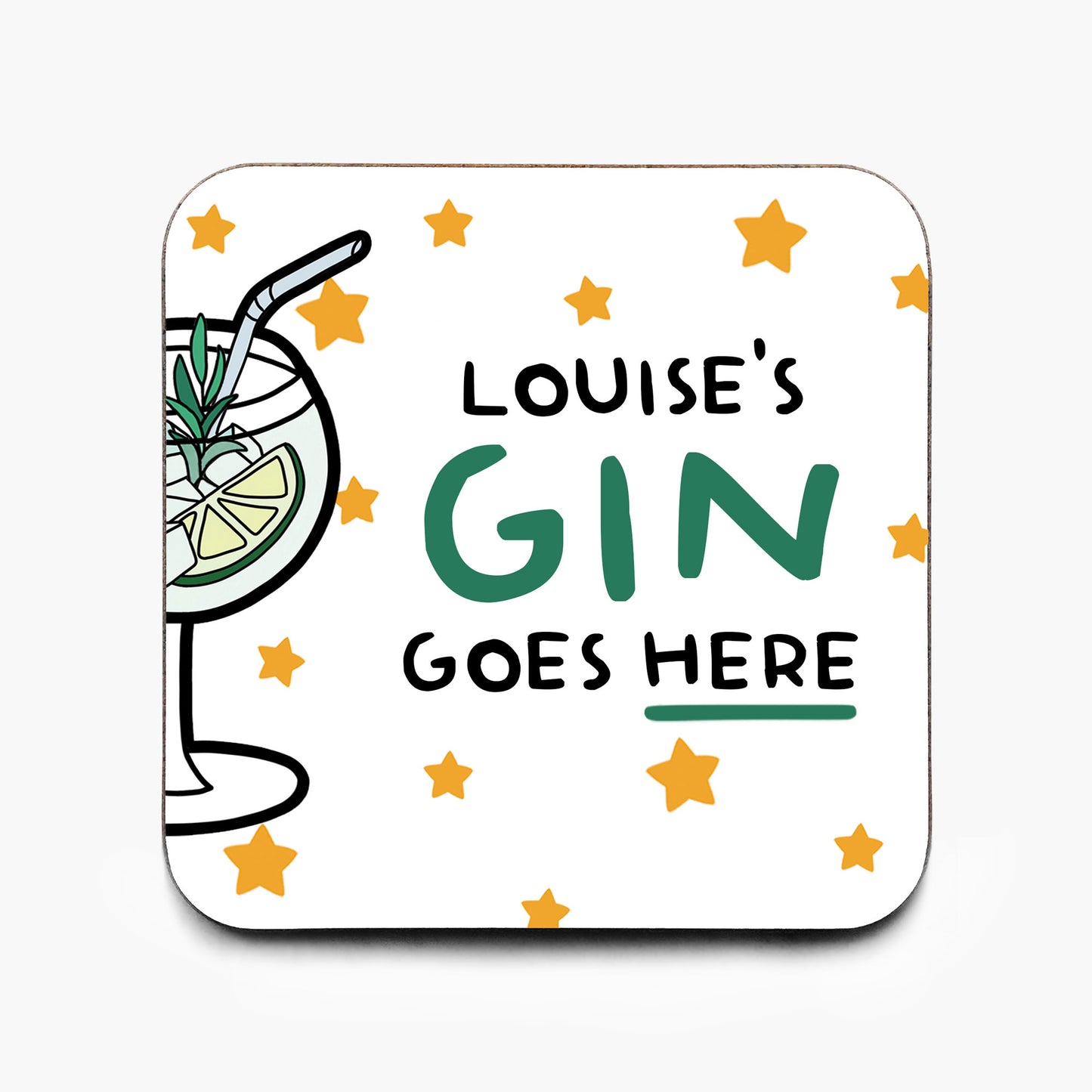 Personalised Gin Coaster