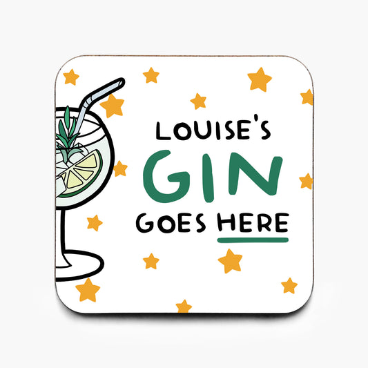 Personalised Gin Coaster