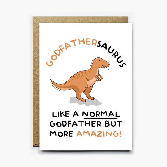 Godfather Dinosaur Card