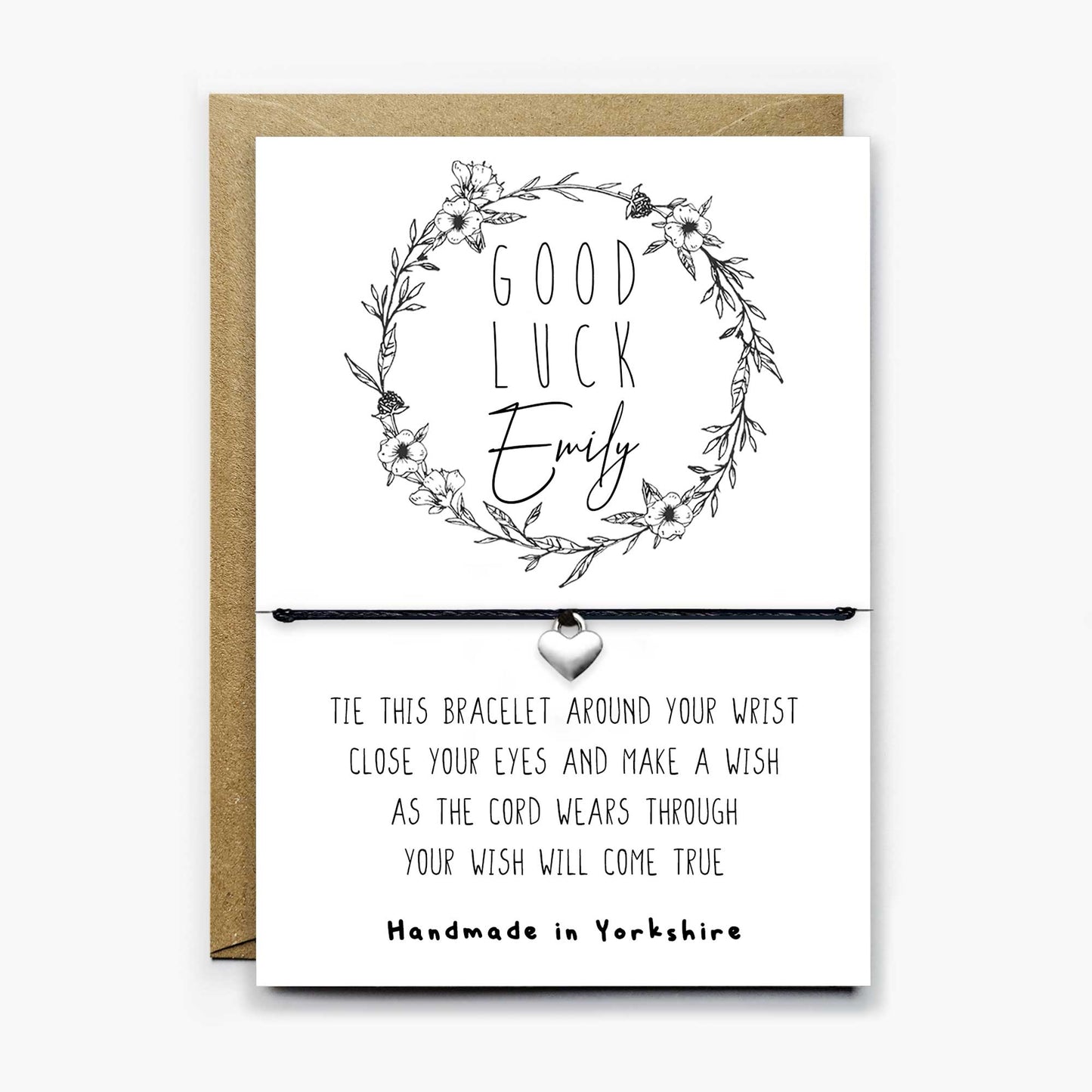 Personalised Good Luck Wish Bracelet