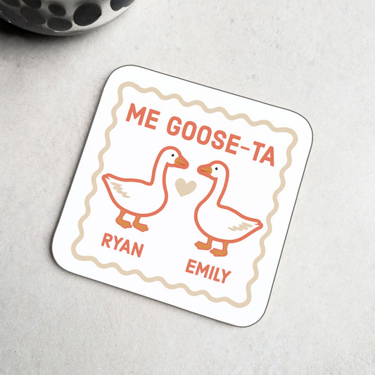 Personalised Me Goose-Ta Coaster