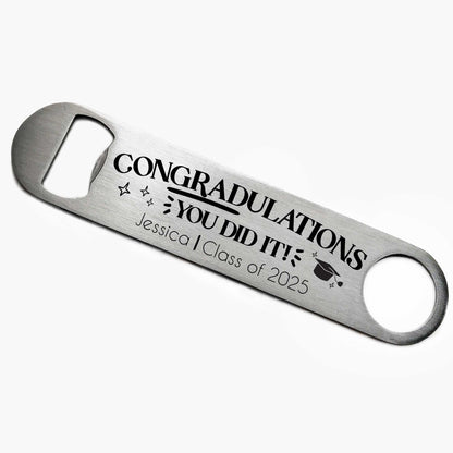 Personalised Graduation Bottle Opener