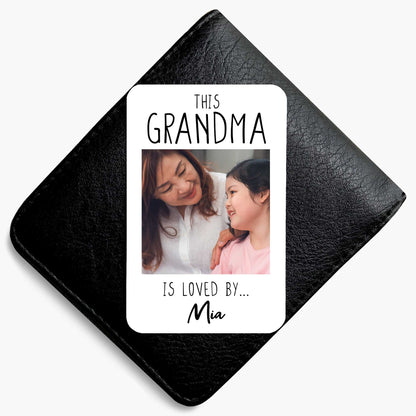 Personalised Photo 'This Nanny Is Loved By' Wallet Card