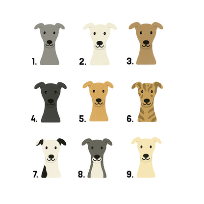Personalised Greyhound Birthday Card