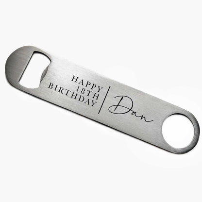 Personalised 18th Birthday Bottle Opener